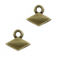 Cymbal ™ DQ metal bead ending Komia for Matubo GemDuo - Antique bronze